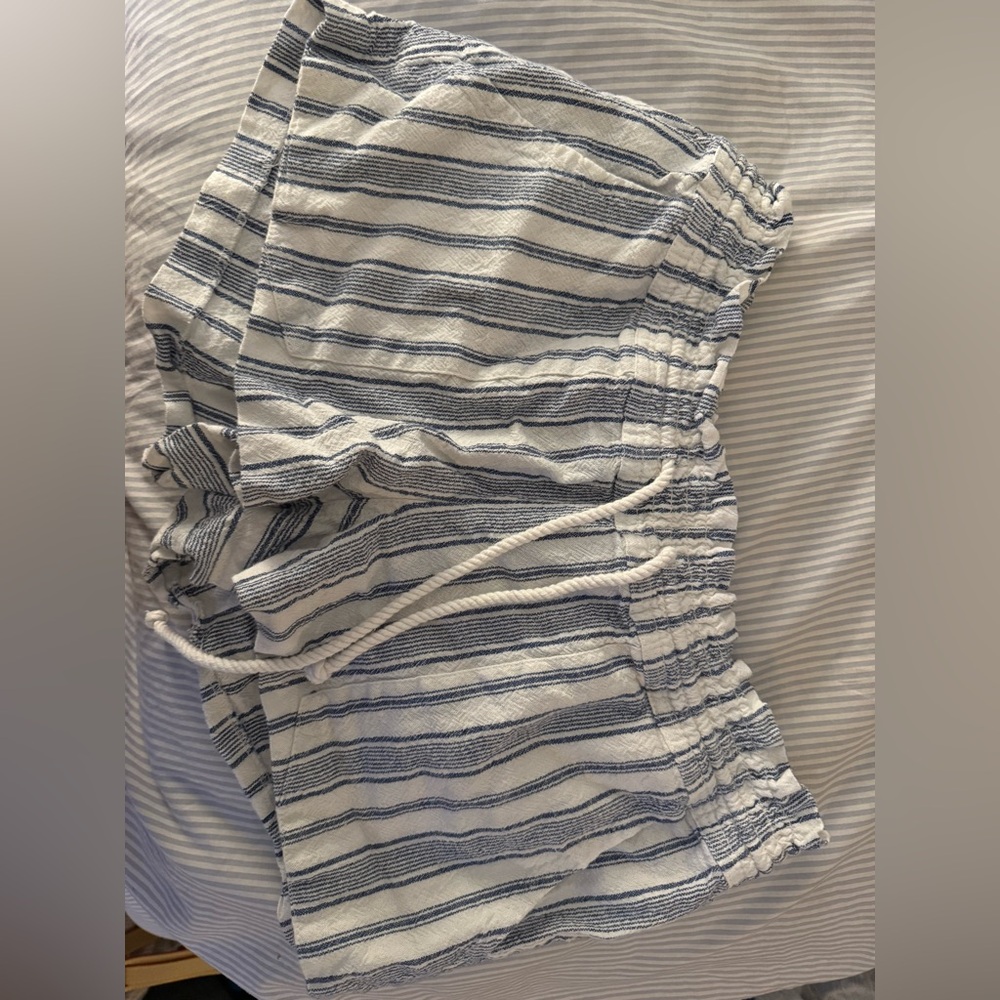 Roxy Blue and White Patterned Shorts